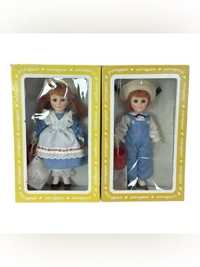 Effanbee 11" Dolls Jack & Jill # 1186 & 1187 from Story Book Collection w/ Boxes